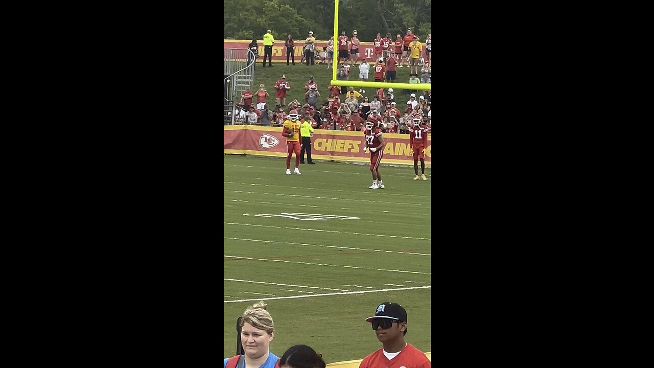 Chiefs Training Camp watch Pat Having FUN!!!