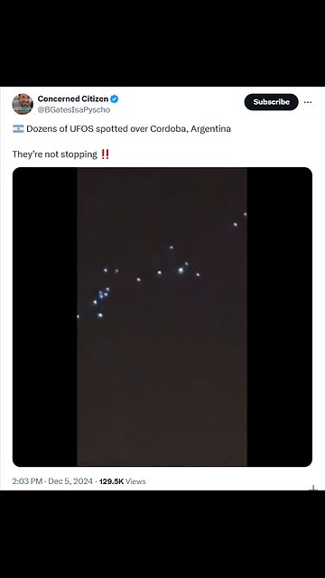 Dozens of UFOS spotted over Cordoba, Argentina They’re not stopping ‼️