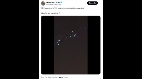 Dozens of UFOS spotted over Cordoba, Argentina They’re not stopping ‼️