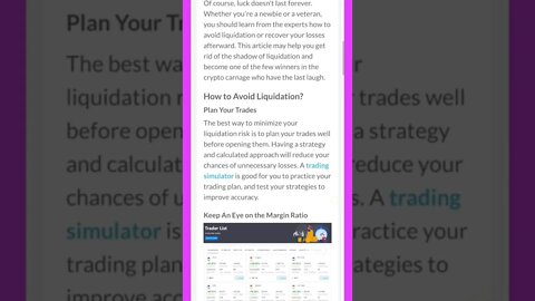 How to Avoid Liquidation? #cryptomash #cryptomashnews #cryptonews #viralvideo2022