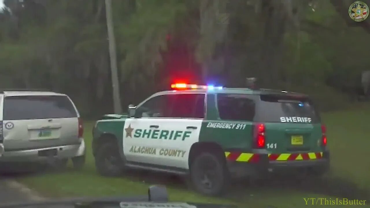 Driver flips off deputy during a high speed pursuit ending with a PIT maneuver and stop sticks