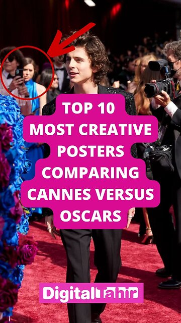 Top 10 Most Creative Posters Comparing Cannes vs Oscars