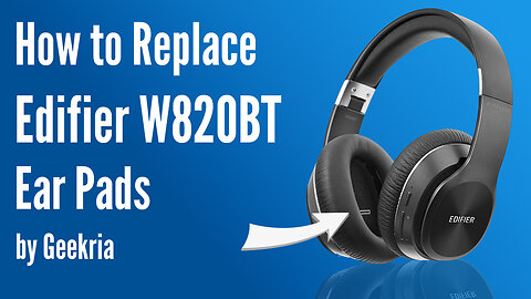 How to Replace Edifier W820BT Headphones Ear Pads / Cushions | Geekria