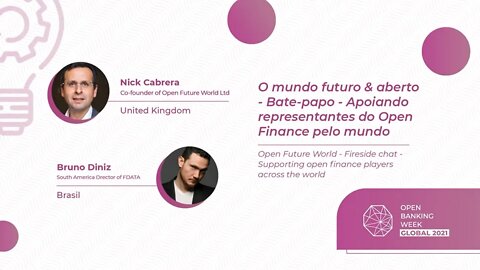 O mundo futuro & aberto - Bate-papo - Apoiando representantes do Open Finance pelo mundo