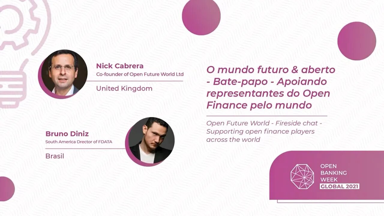 O mundo futuro & aberto - Bate-papo - Apoiando representantes do Open Finance pelo mundo