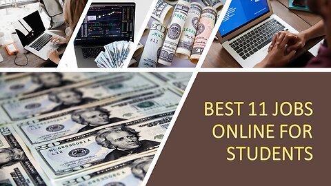 👩‍🎓🤑Discover the Best Online Jobs for Students to Earn Money🤑👩‍🎓