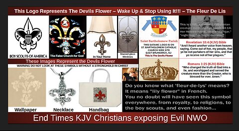 This Logo Represents The Devils Flower – Wake Up & Stop Using It!!! – The Fleur De Lis