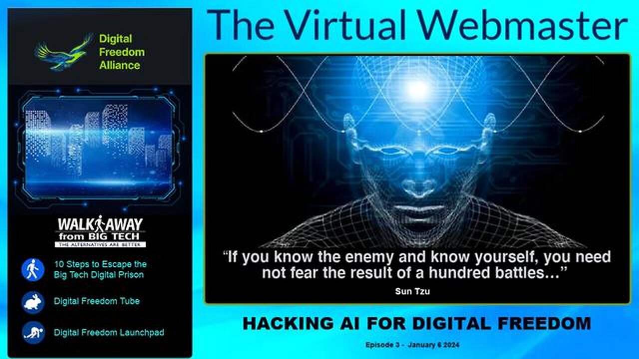 The Virtual Webmaster - Hacking AI for Digital Freedom