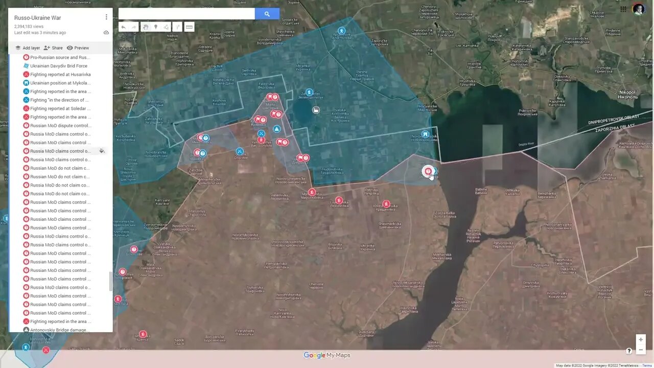 [ Ukraine SITREP ] Day 149 (22/7) Summary - Fighting at Udy (Kharkiv), recaptures in Donetsk