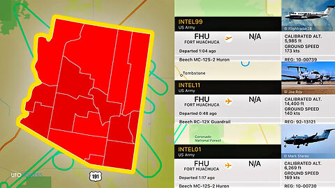 Arizona Intelligence Soldiers and Domestic Spy Aircraft in California