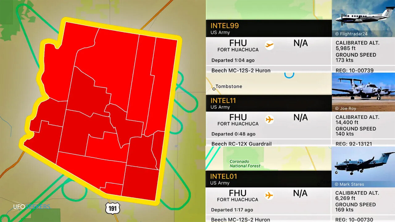 Arizona Intelligence Soldiers and Domestic Spy Aircraft in California