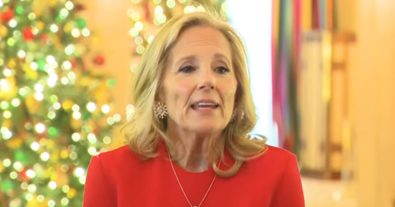 Jill Biden Roasted for WH Christmas Decorations ‘Straight Out of a Nightmare’