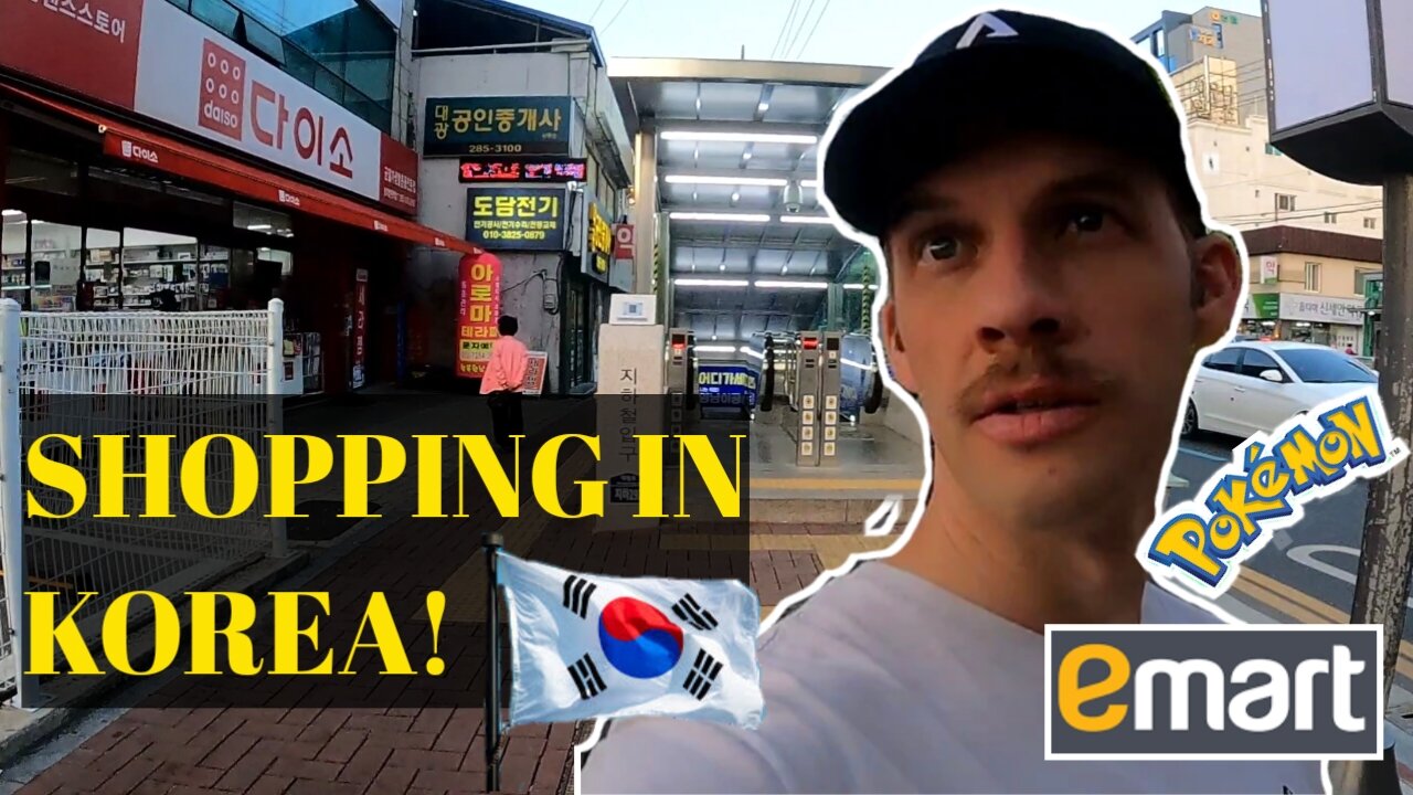 Shopping at Daiso and E-Mart in Korea! | Korea VLOG! | Pokémon cards!