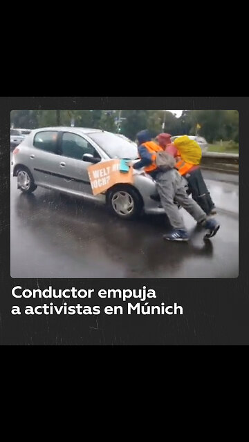 Protesta climática en Múnich termina con agresión de conductor