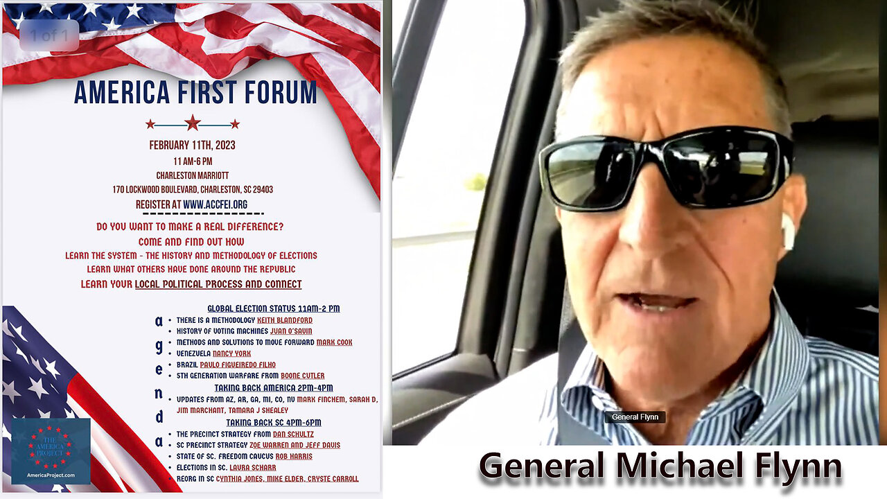 GENERAL MICHAEL FLYNN - AMERICA FIRST FORUM - CHARLESTON, SC - 2-11-23