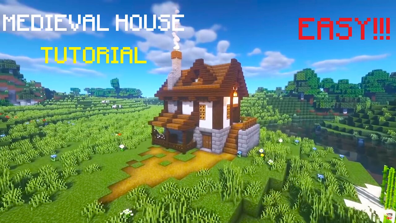 EASY Minecraft Medieval House tutorial