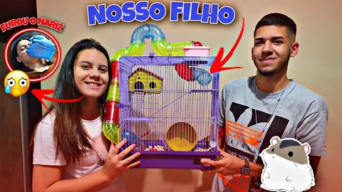 AGORA TEMOS UM FILHO😍, Mile FUROU O NARIZ!!!!😱 (vlog 02) ‹ MILE & BIEL ›