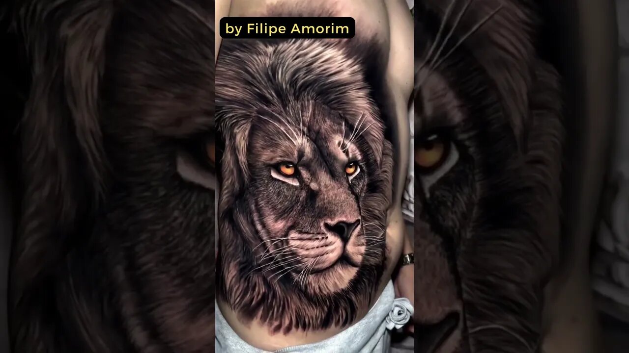 Stunning work by Filipe Amorim #shorts #tattoos #inked #youtubeshorts