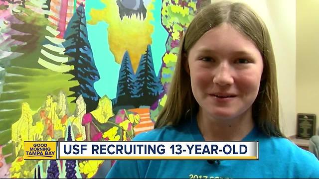 USF recruiting 13-year-old Scripps National Spelling Bee contestant Kaitlin Ryan