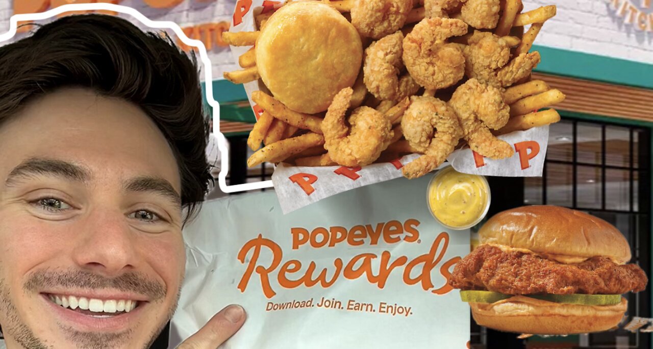 Popeyes Shrimp Tackle Box & Spicy Blackened Chicken Sandwhich Review 🍤 #foodreview #popeyes