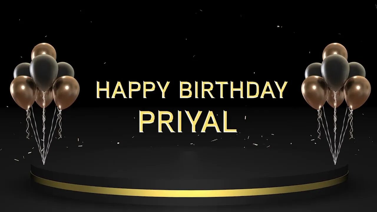 Wish you a very Happy Birthday Priyal