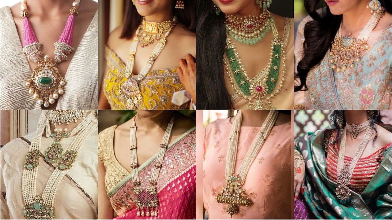 Beautiful and Elegant Gold Moti Mala Designs 2022!! Pearls N