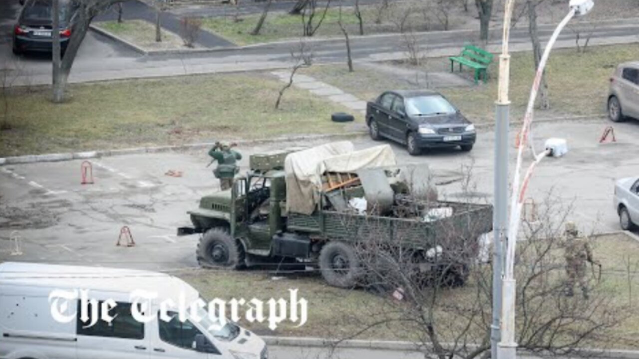 Civilian crushed by tank after Russian saboteur plot foiled in Obolon district, Kyiv