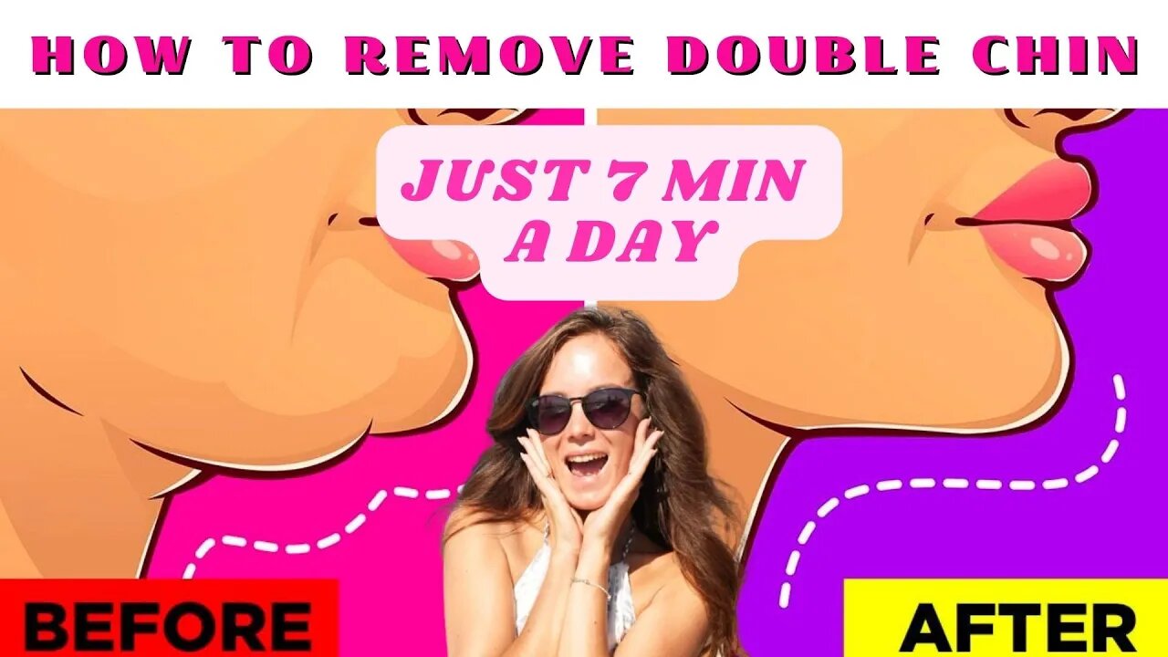 DOUBLE CHIN BE GONE WITH THIS 7 MINUTE ROUTINE!