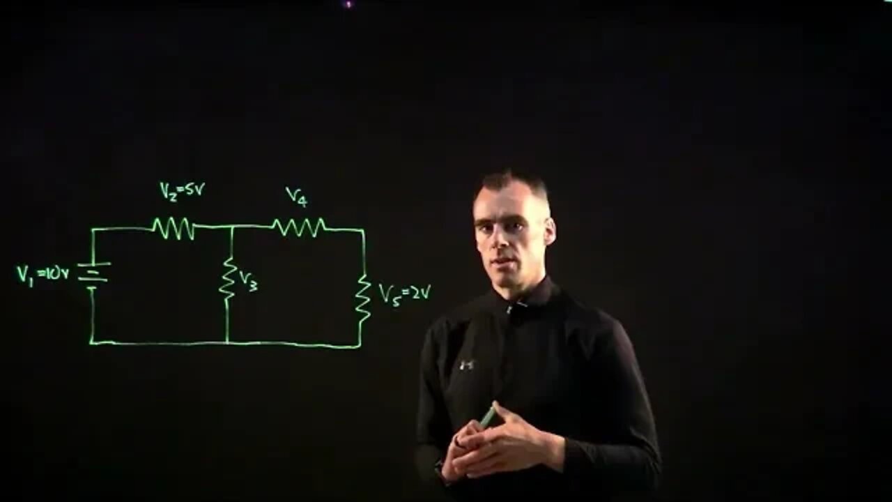 Finding Voltage using Kirchhoff's Voltage Law (example problem)