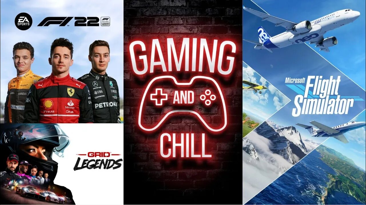 Playing GRID LEGENDS - F1 22 & Microsoft Flight Simulator 2020 (Sunday Gaming Stream )