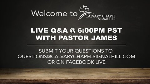 (Originally Aired 07/04/2020) July 3rd - Q&A with Pastor James Kaddis