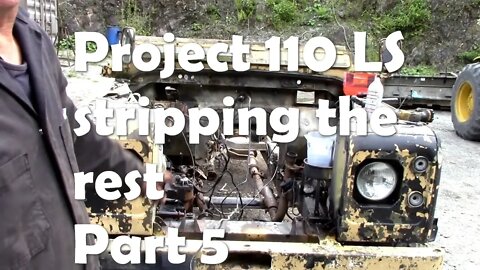 110 LS project. Removing remaining under bonnet items