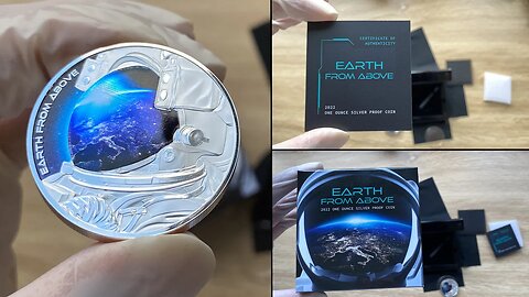 EARTH FROM ABOVE 1 Oz Silver Coin 1$ Niue 2022