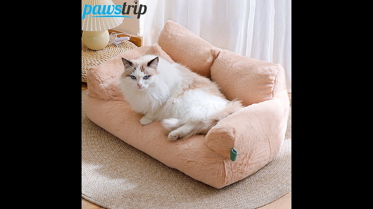 Luxury Cat Bed Sofa Winter Warm Cat Nest Pet Bed