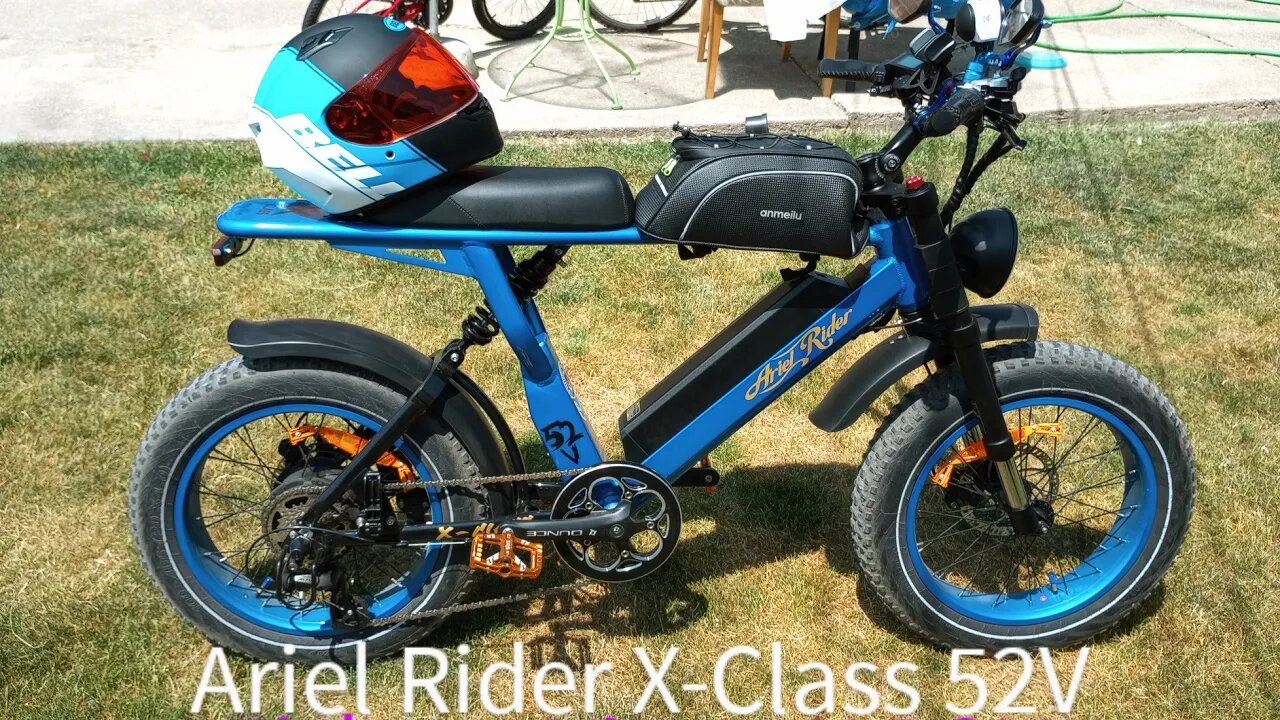 ARIEL RIDER X-CLASS 52V : EBIKE RIDE ONLY 2-BARS OF POWER LEFT! FISHEYE LENS 4K POV! (KODAK PIXPRO)