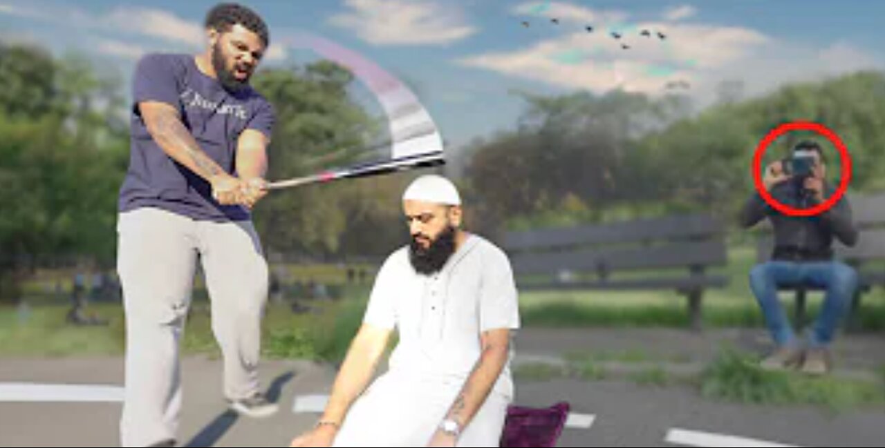 Attacking a Muslim Praying in Public Social Experiment!