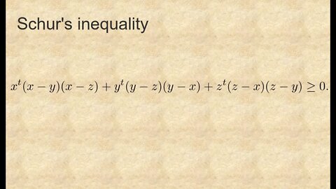 Schur's inequality Prove