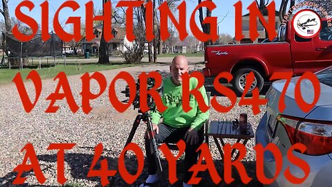 CROSSBOW FORUM SIGHTING THE VAPOR RS470 AT 40 YARDS
