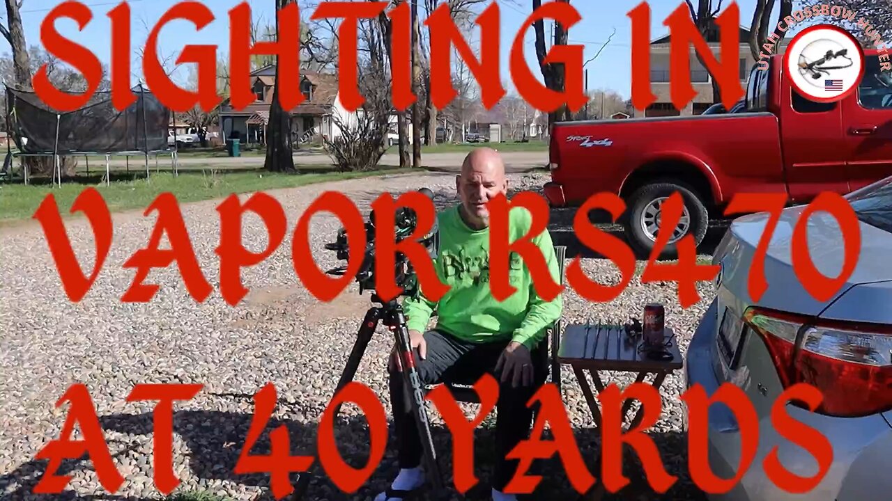 CROSSBOW FORUM SIGHTING THE VAPOR RS470 AT 40 YARDS