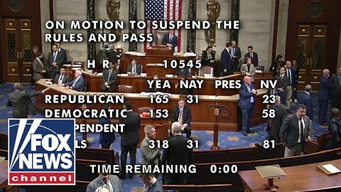 House appears to pass spending bill