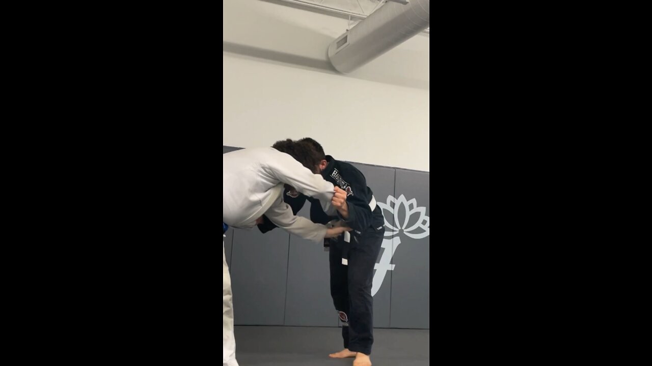 Aaron forgot his blue belt today