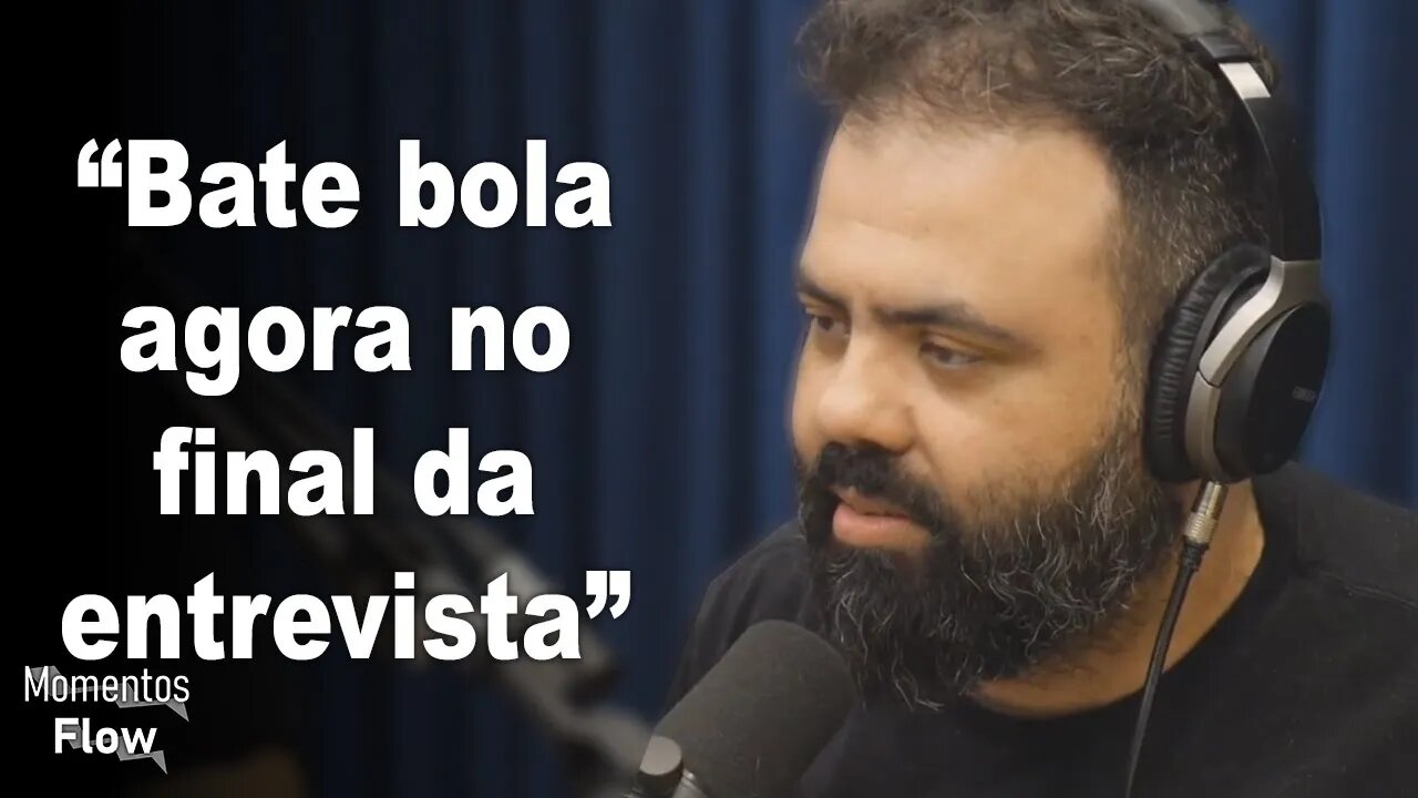 FLOW É ENTREVISTA OU CONVERSA? TRETA NO ESTÚDIO! | MOMENTOS FLOW