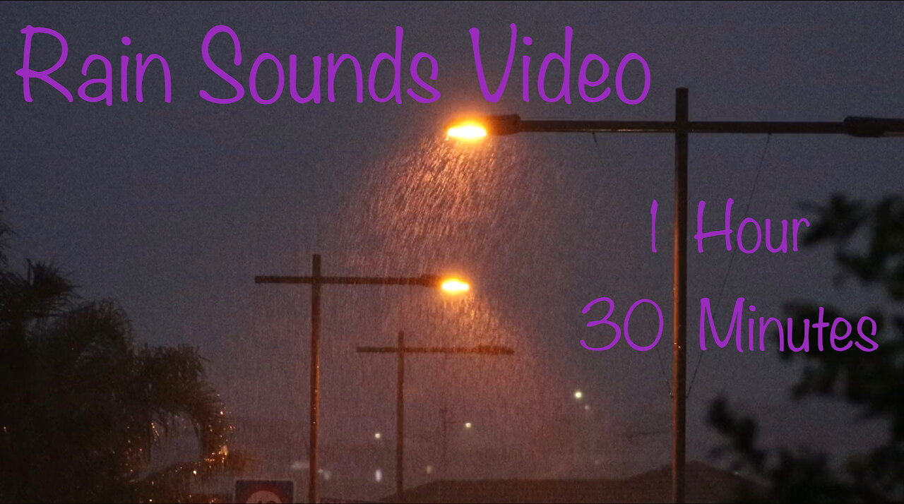 Unwind With Stress Relieving 1 Hour And 30 Minutes Of Rain Sounds Video