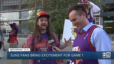 Phoenix Suns fans bring energy for Game 1