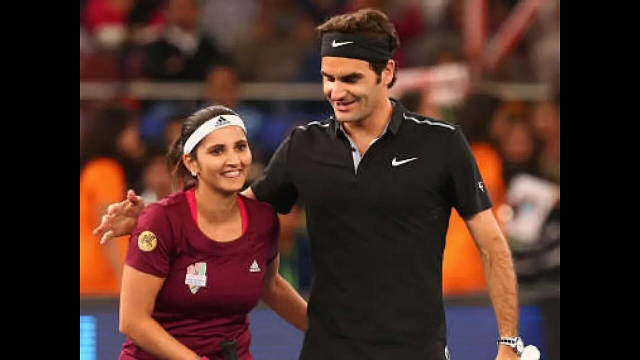 Best Tennis match of Sania Mirza & Roger Federer Mixed Double