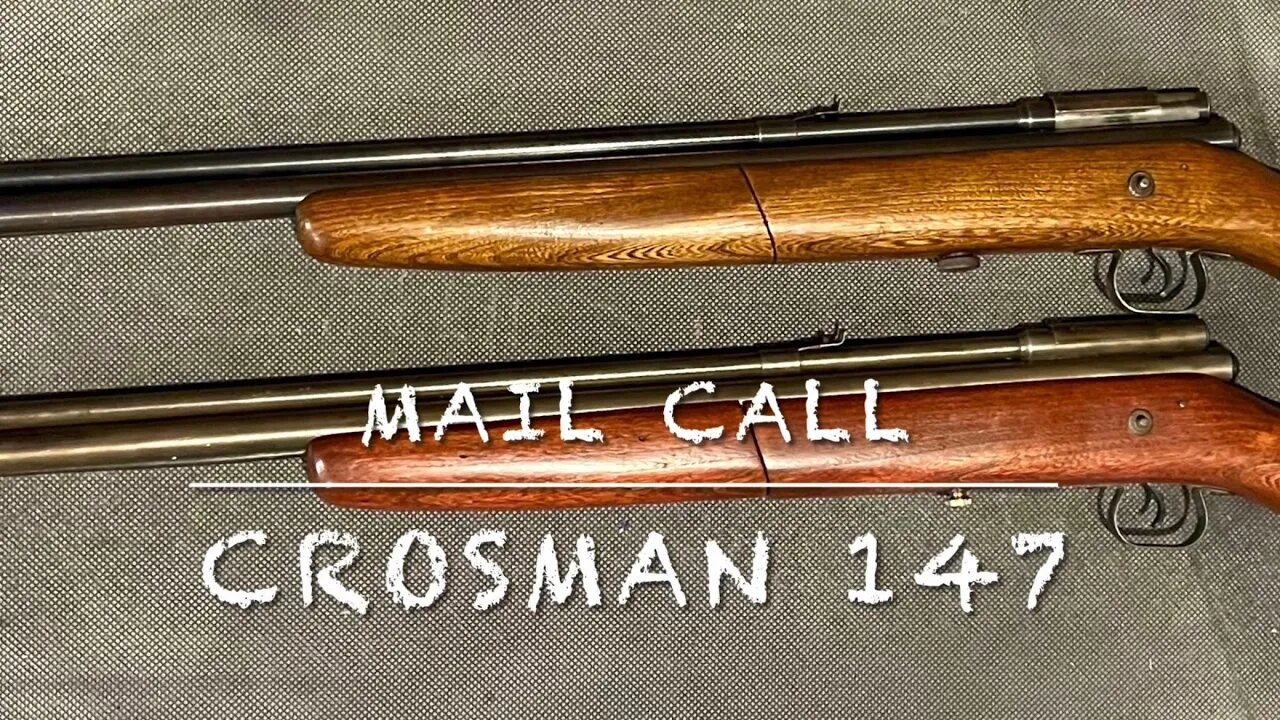 Mail call with the Crosman model 147 .177 multi pump pellet rifle very rare!