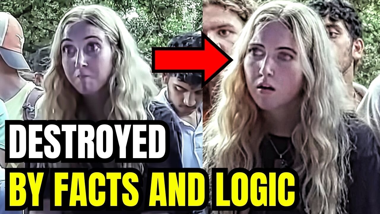 Charlie Kirk DESTROYS white BLM supporting woke student ...SHE WASN'T READY