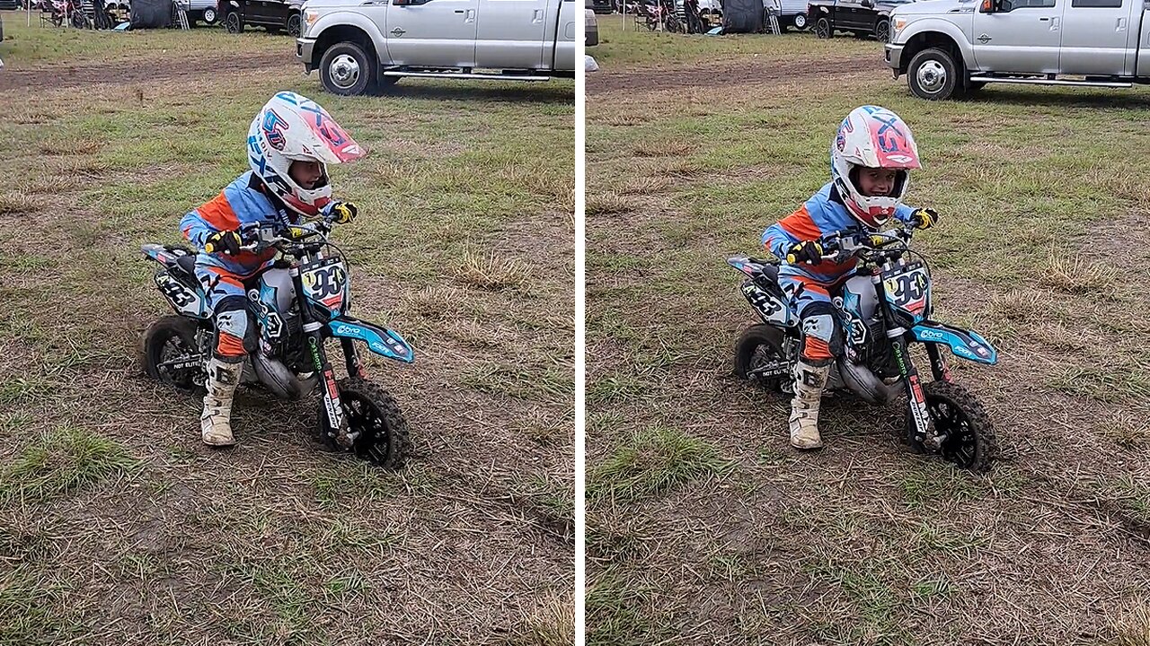 Supercross Racer Kid Shows His Excitement After A Big Podium Finish