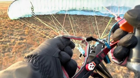 Reverse inflation and #paramotor launch. ￼