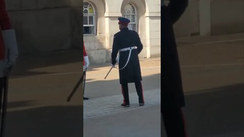 End of day inspection of the Guards #horseguardsparade